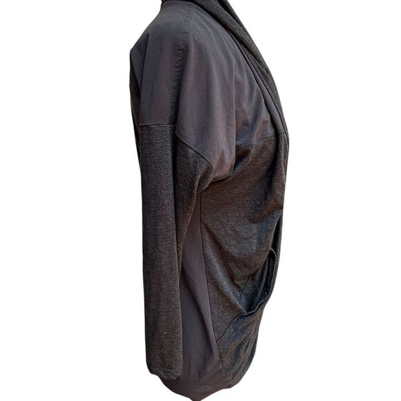 The North Face Cardigan Black Shawl Long Sleeve Sweater Top Women's size XS - Picture 4 of 11